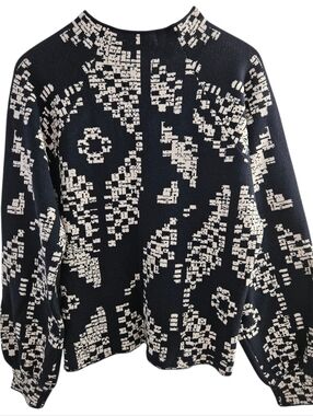 Anthropologie The Beatriz Mock-Neck Sweater